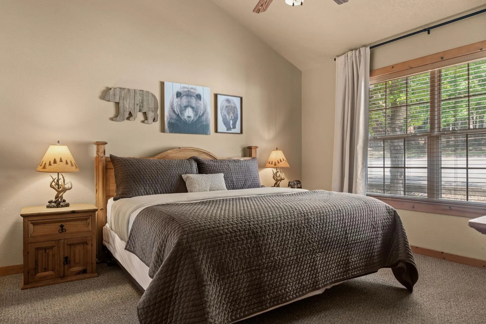 Bear room headboard wall