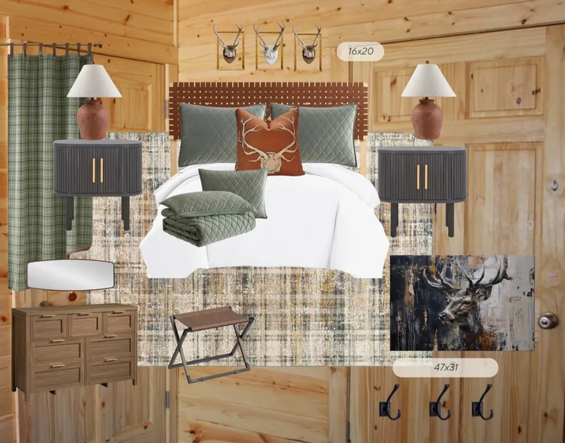 Antler lodge design board