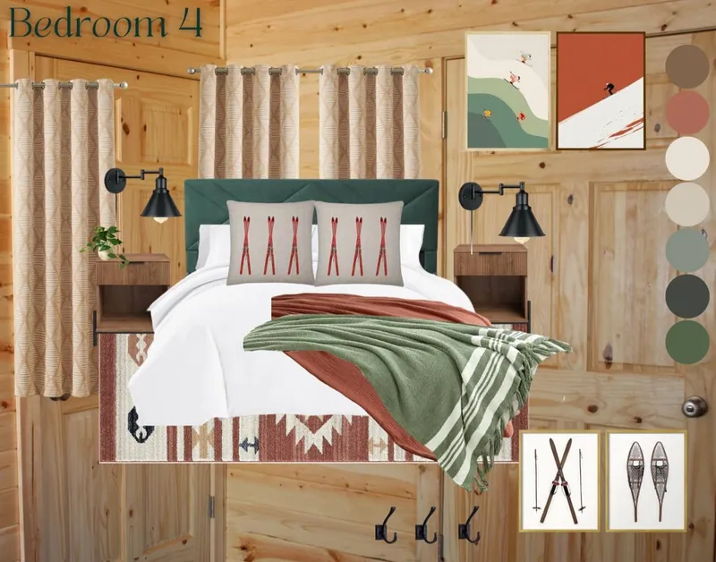 Ski trail design board