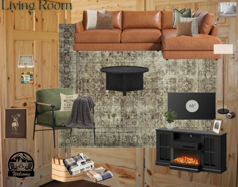 Living room design board